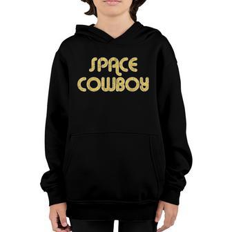 Space Cowboy Vintage Large Print Retro Distressed Youth Hoodie - Thegiftio UK