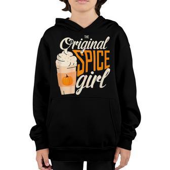 Spice Pumpkin Girl Coffee Lover Autumn Fall Vintage Youth Hoodie - Thegiftio UK