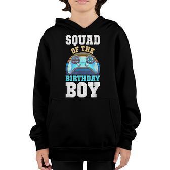 Squad Of The Birthday Boy Matching Video Gamer Birthday Youth Hoodie - Thegiftio UK