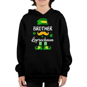 St Patricks Day Toddler Boys Baby Brother Little Leprechaun Youth Hoodie - Thegiftio UK