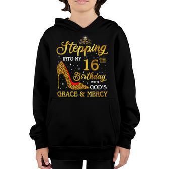 Stepping Into My 16Th Birthday Gift Girls Women 16 Year Old Youth Hoodie - Thegiftio UK