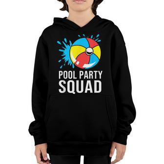 Summer Family Birthday Boy Pool Party Squad Youth Hoodie - Seseable