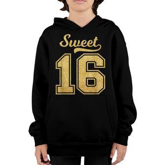 Sweet Sixn Boy And Girl 2006 Vintage 16Th Birthday V2 Youth Hoodie - Thegiftio UK