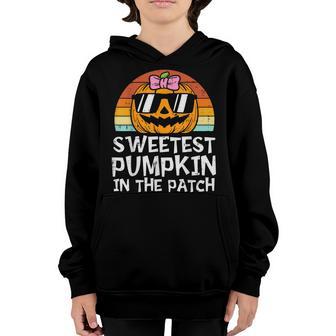 Sweetest Pumpkin In The Patch Women Halloween Toddler Girls V2 Youth Hoodie - Thegiftio UK