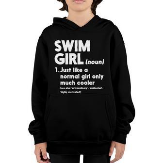 Swim Girl Only Cooler Definition Swimmers Great Gift Graphic Design Printed Casual Daily Basic Youth Hoodie - Thegiftio UK
