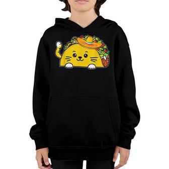 Taco Cat Cinco De Mayo Mexico Costume Boy Girl Kids Toddler Youth Hoodie - Thegiftio UK
