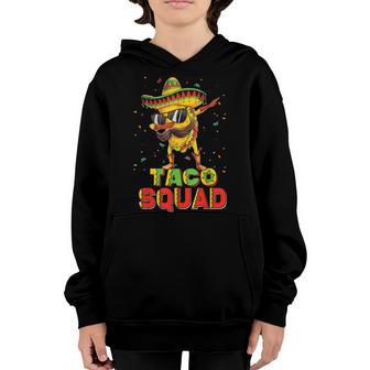 Taco Squad Dabbing Taco Cinco De Mayo Mexican Food Boys Kids Youth Hoodie - Thegiftio UK