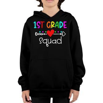 Team 1St First Grade Squad Teacher Student Back To School Youth Hoodie - Thegiftio UK