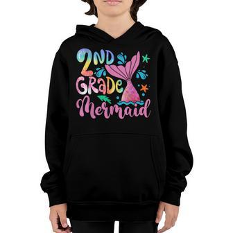 Team 2Nd Grade Mermaid Funny Back To School Teacher Girls Youth Hoodie - Thegiftio UK