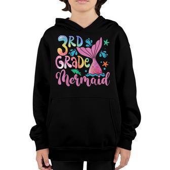 Team 3Rd Grade Mermaid Funny Back To School Teacher Girls Youth Hoodie - Thegiftio UK
