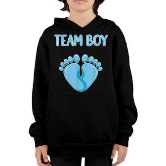 Team Boy Gender Reveal V2 Youth Hoodie - Thegiftio UK