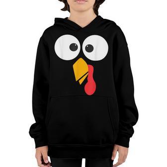 Thanksgiving Turkey Face Matching Family Costume Cute Kids Youth Hoodie - Thegiftio UK