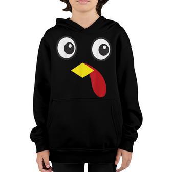 Thanksgiving Turkey Face Matching Family Costume Gifts Kids V5 Youth Hoodie - Thegiftio UK