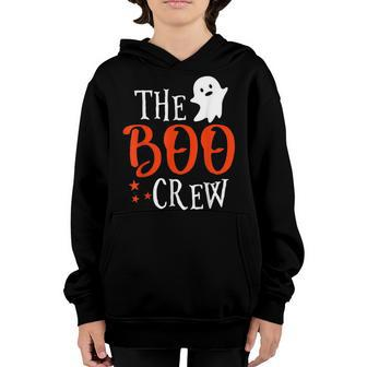 The Boo Crew - Scary Cute Ghost Halloween Youth Hoodie - Seseable