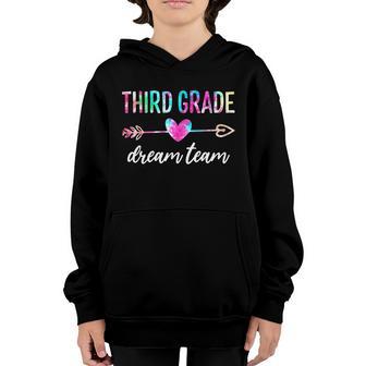 Third Grade Dream Team Students Teachers Back To School Graphic Design Printed Casual Daily Basic Youth Hoodie - Thegiftio UK