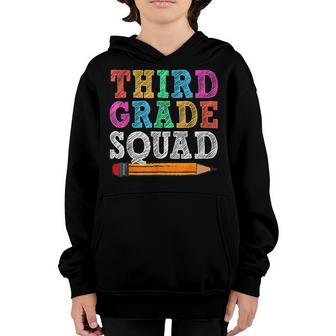 Third Grade Squad T 3Rd Grade Gift Back To School Youth Hoodie - Thegiftio UK