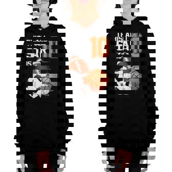 This All Star Is 10 Years Old Gifts Kid 10Th Birthday Sport Youth Hoodie - Thegiftio