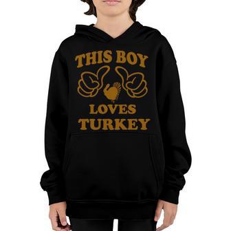 This Boy Loves Turkey T-Shirt Graphic Design Printed Casual Daily Basic Youth Hoodie - Thegiftio UK