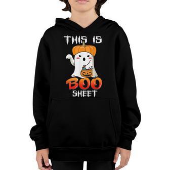 This Is Boo Sheet Ghost Funny Halloween Men Women Kids Gifts Youth Hoodie - Thegiftio UK