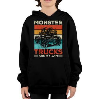 Toddler Monster Truck Are My Jam Costume Women Boys Girls Youth Hoodie - Thegiftio UK