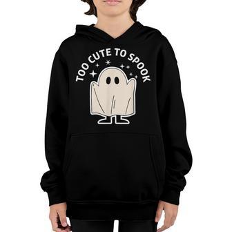 Too Cute To Spook Ghost Hunting Halloween V2 Youth Hoodie - Thegiftio UK