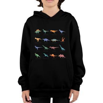 Types Of Dinosaur Dino And Kids Dino Pedia Great Gift Graphic Design Printed Casual Daily Basic Youth Hoodie - Thegiftio UK
