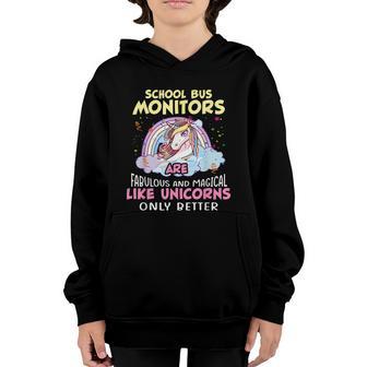 Unicorn School Bus Monitors Youth Hoodie - Thegiftio UK