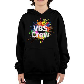 Vbs 2022 Crew Vacation Bible School Paint Splatter Youth Hoodie - Thegiftio UK