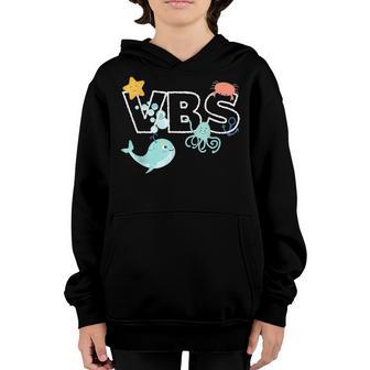 Vbs Crew Summer Vacation Bible School Funny Ocean Animal Youth Hoodie - Thegiftio UK