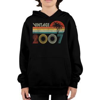 Vintage 2007 15Th Birthday Retro 15 Year Old Gift Boys Girls Youth Hoodie - Thegiftio UK