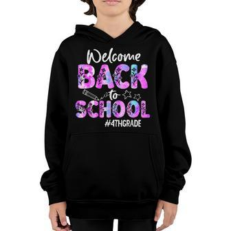 Welcome Back To School 4Th Grade Back To School Youth Hoodie - Thegiftio UK