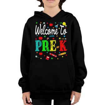 Welcome To Pre-K Back To School Teacher Student Youth Hoodie - Thegiftio UK