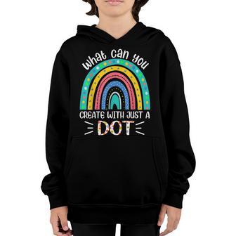 What Can You Create With Just A Dot Day Happy Kids Boys Youth Hoodie - Thegiftio UK
