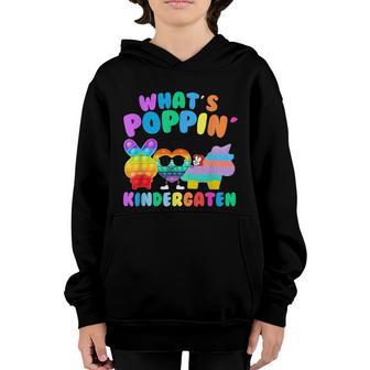 Whats Poppin Kindergarten First Day Of School Youth Hoodie - Thegiftio UK
