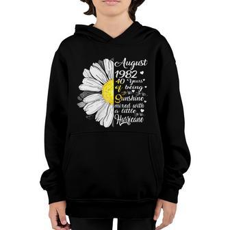 Womens August Girls 1982 Birthday Gift 40 Years Old Made In Graphic Design Printed Casual Daily Basic Youth Hoodie - Thegiftio UK