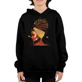 Womens Black Girl Magic Afro American Melanin Natural Queen Youth Hoodie - Thegiftio UK