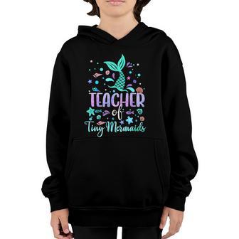 Womens Teacher Of Tiny Mermaid Mermazing Back To School Girls Funny Graphic Design Printed Casual Daily Basic Youth Hoodie - Thegiftio UK