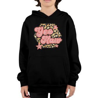 Yee Haw Howdy Rodeo Western Country Yeehaw Cowgirl Leopard Youth Hoodie - Thegiftio UK