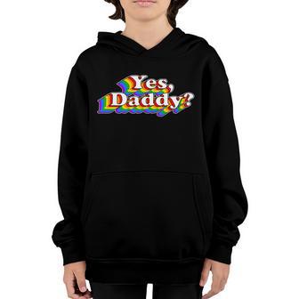 Yes Daddy Retro Naughty Daddys Girl Graphic Design Printed Casual Daily Basic Youth Hoodie - Thegiftio UK