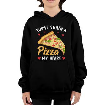 You Stolen A Pizza My Heart Graphic Plus Size Shirt For Girl Boy Unisex Youth Hoodie - Thegiftio UK