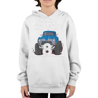 8Th Birthday Gifts Boys Im Ready To Crush 8 Monster Truck Youth Hoodie - Thegiftio UK