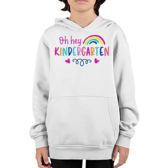 Back To School Oh Hey Kindergarten Teachers Students Kids Youth Hoodie - Thegiftio UK