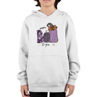 Boo To You Boo Crew Happy Halloween Youth Hoodie - Seseable