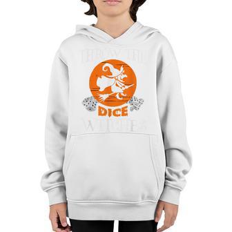 Bunco Throw The Dice Witches Bunco Game Halloween Youth Hoodie - Thegiftio UK