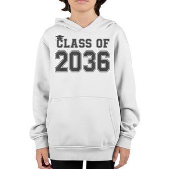 Class Of 2036 Grow With Me First Day Of School Graduation Youth Hoodie - Thegiftio UK