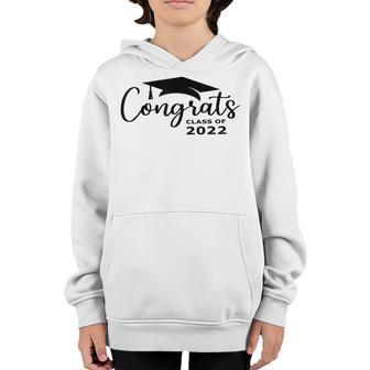 Congrats Class Of 2022 Graduation For Her Him Grad Youth Hoodie - Thegiftio UK