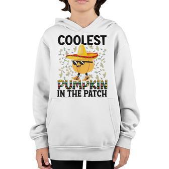 Coolest Pumpkin In The Patch Toddler Boys Halloween Kids V5 Youth Hoodie - Thegiftio UK