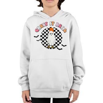 Creep It Real Ghost Halloween Sweating Sucks Skeleton Boys Youth Hoodie - Thegiftio UK