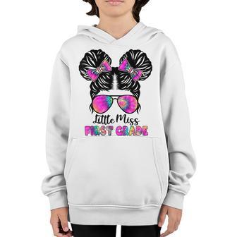 Cute Little Miss 1St Grade Back To School Outfits For Girls Youth Hoodie - Thegiftio UK