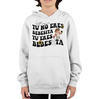 Cute Tu No Eres Bebecita To Eres Bebesota B Bunny Sunflower Youth Hoodie - Thegiftio UK